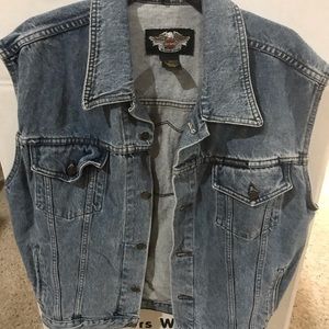 Men’s Harley Davidson denim Vest